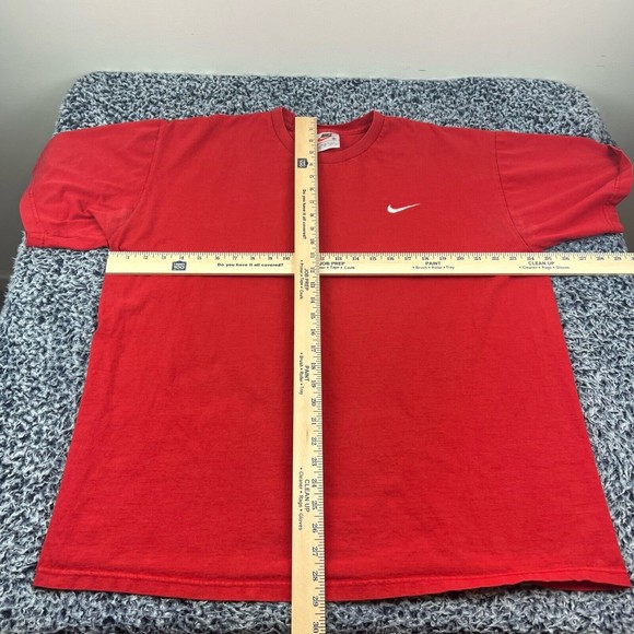 Vintage Nike Shirt Mens Extra Large XL Red Crew Neck Swoosh USA Made Casual - Picture 7 of 10